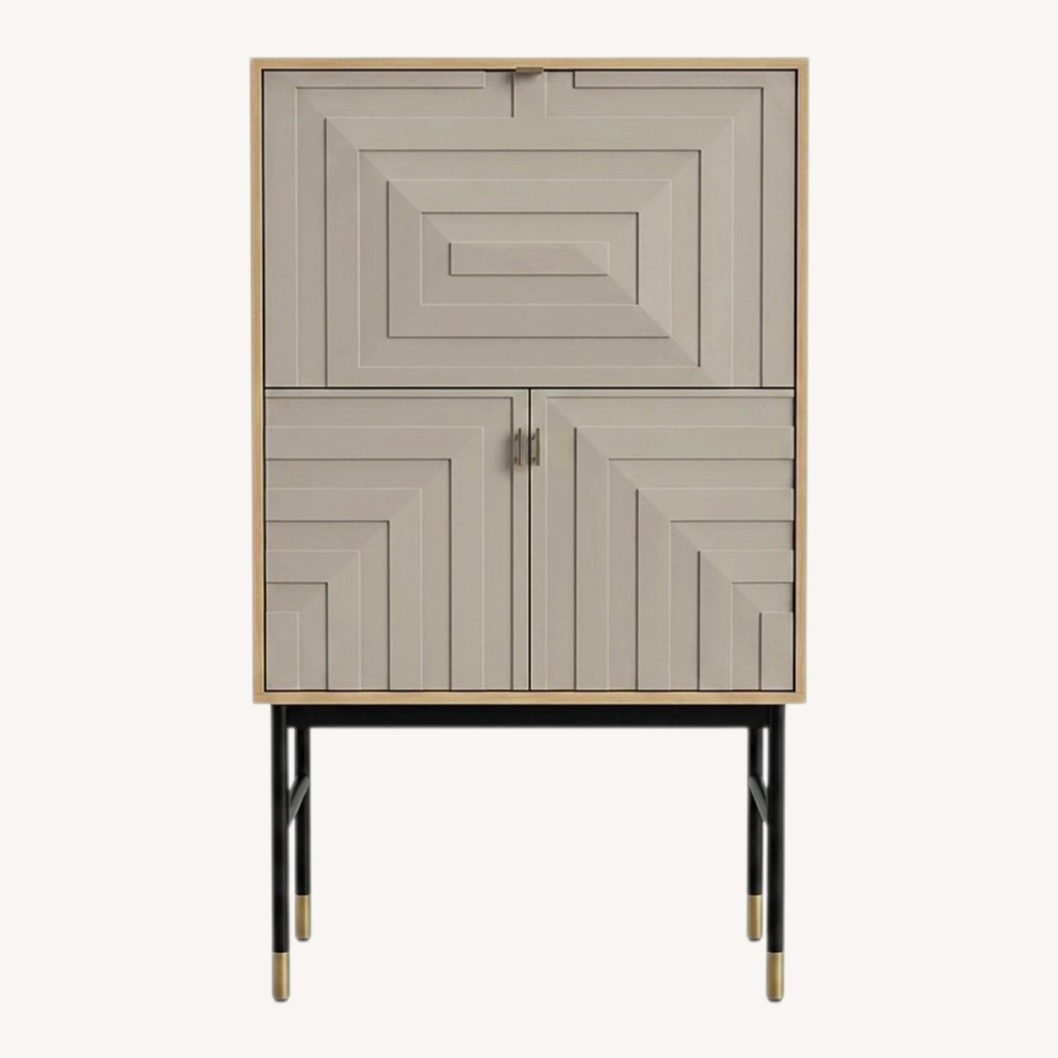 Kardiel Urbane Light Gray Wood Armoire - image-0