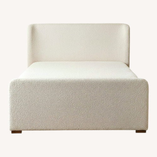 Used White King Bed with Slay for sale on AptDeco
