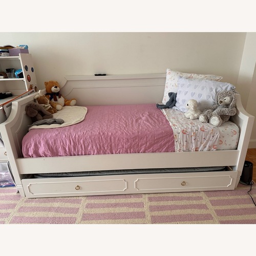 Used Pottery Barn Kids Ava Regency White Twin Bed for sale on AptDeco