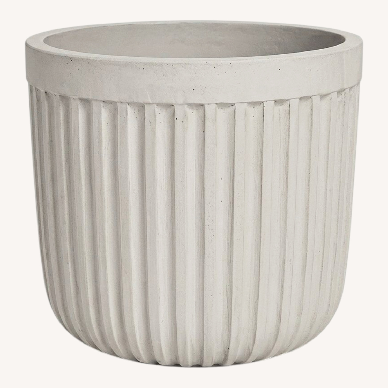 Pottery Barn Concrete Fluted XL Outdoor Planter - image-0