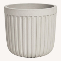 Pottery Barn Concrete Fluted XL Outdoor Planter
