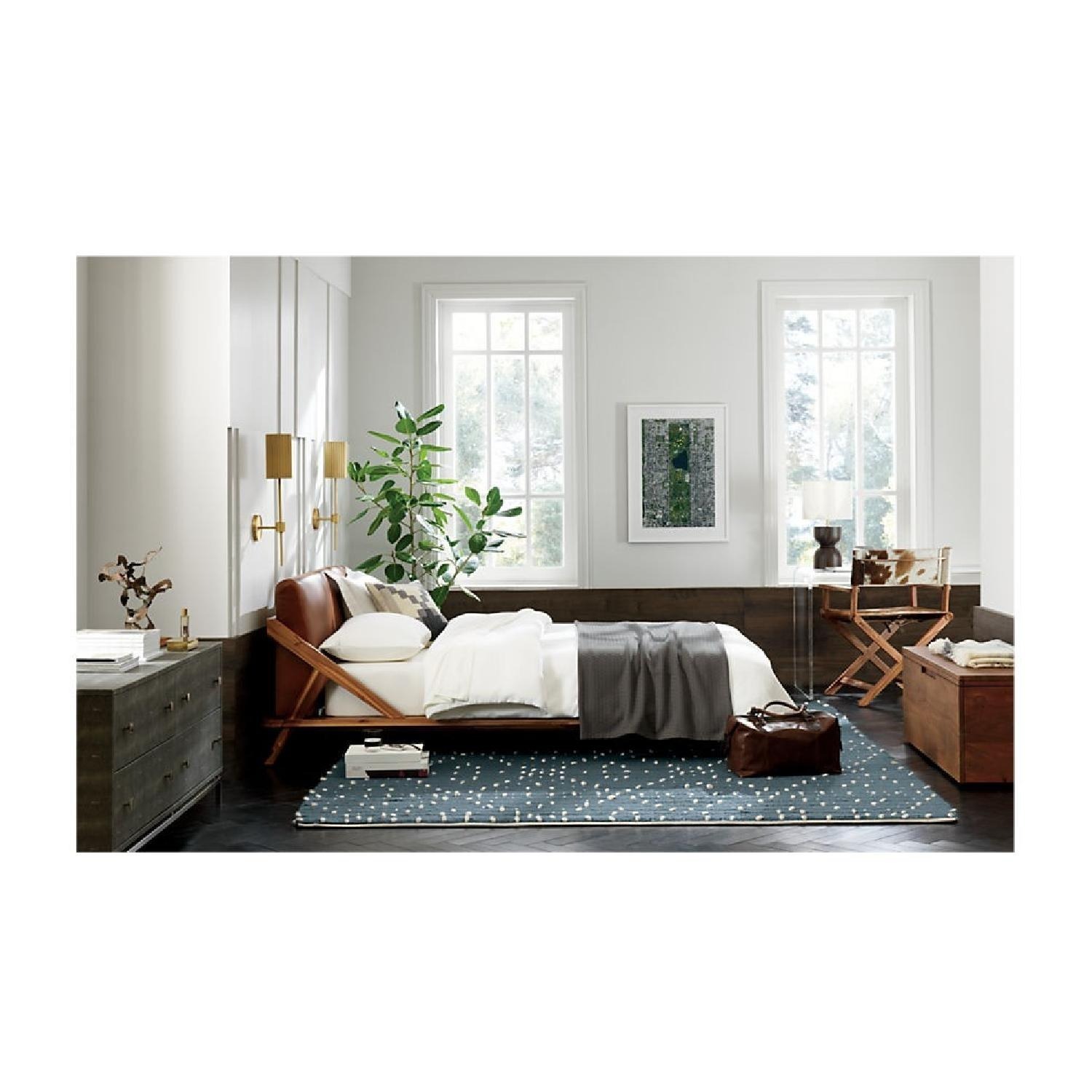 CB2 Drommen Acacia Wood Queen Bed - image-4