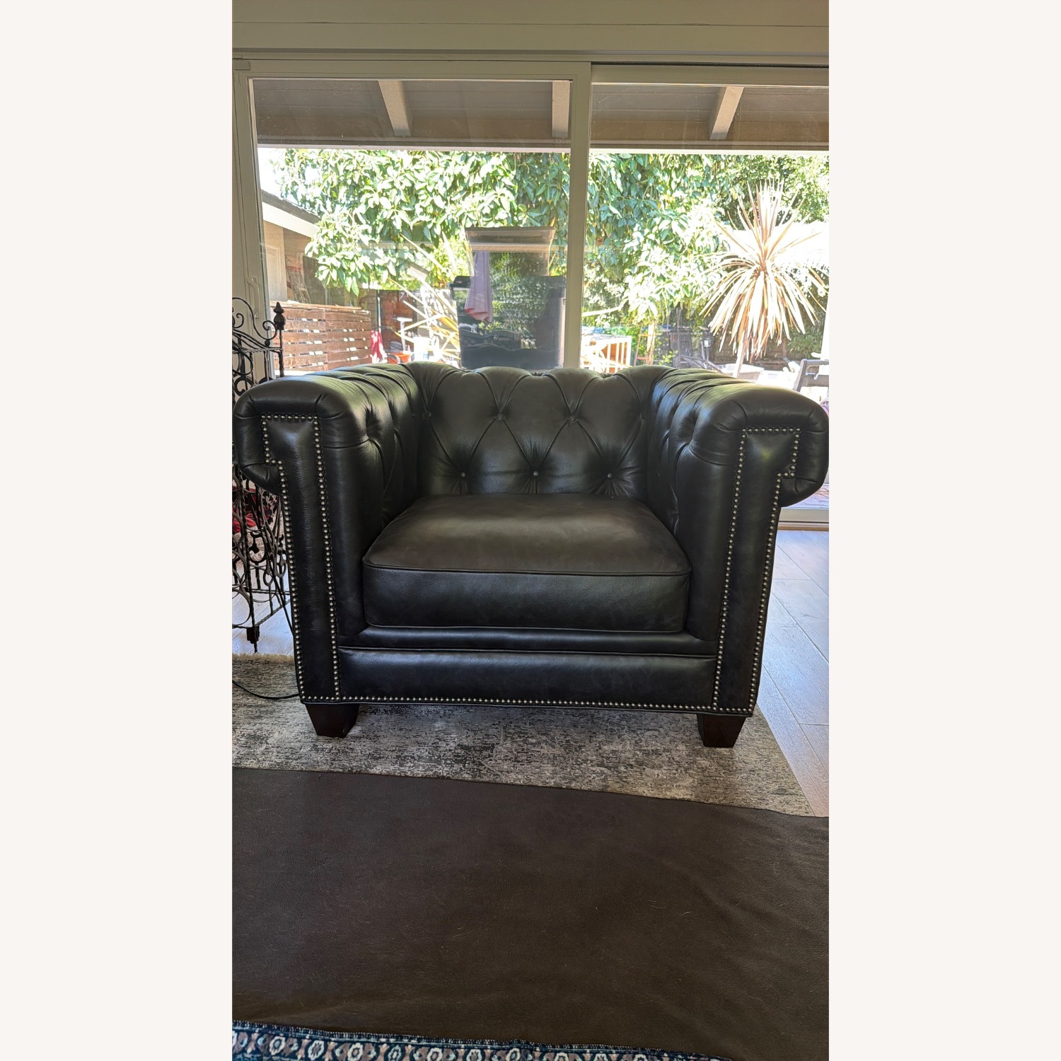 Hooker Furniture Chester Dark Gray Armchair - image-1
