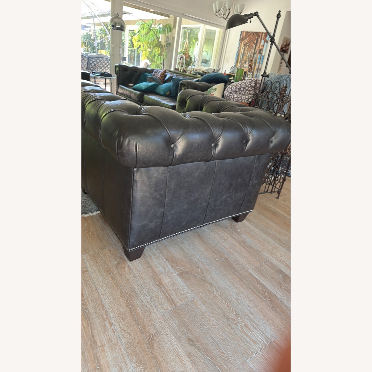 Hooker Furniture Chester Dark Gray Armchair - image-4
