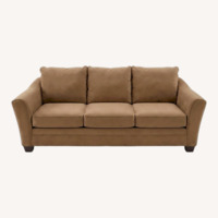 Light Brown Suede 3+ Seater Sofa