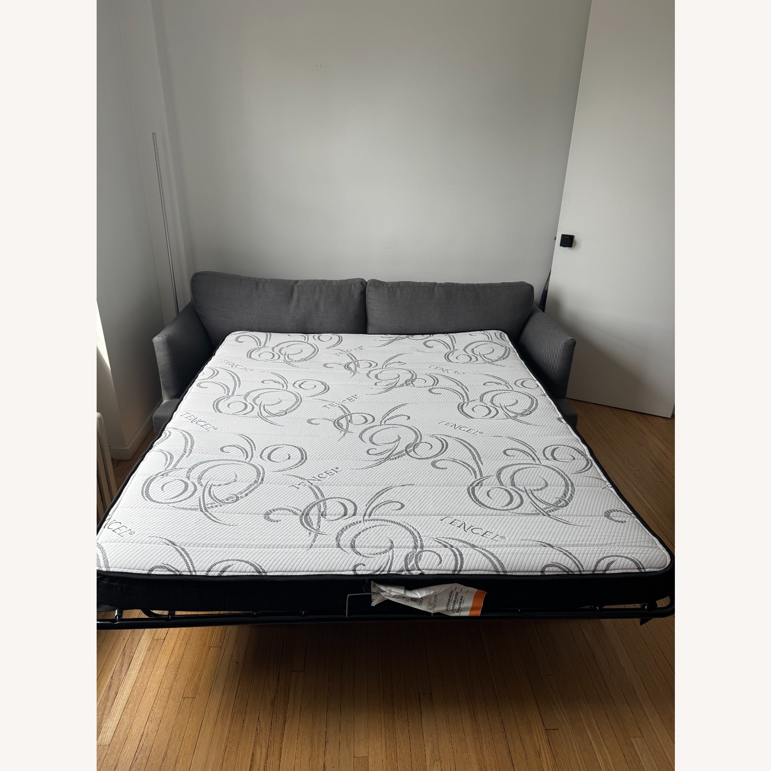 West Elm Haven Dark Gray Sleeper Sofa - image-3