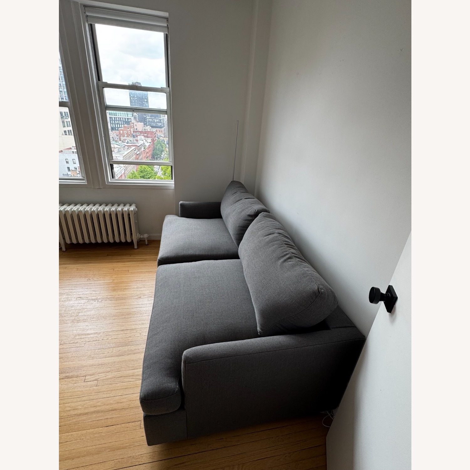 West Elm Haven Dark Gray Sleeper Sofa - image-2