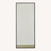 West Elm Light Gray Metal Floor Mirror