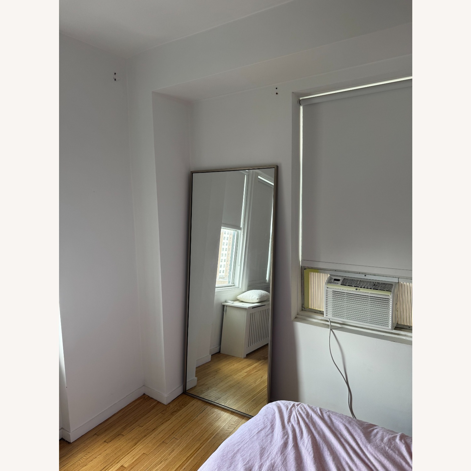 West Elm Light Gray Metal Floor Mirror - image-3