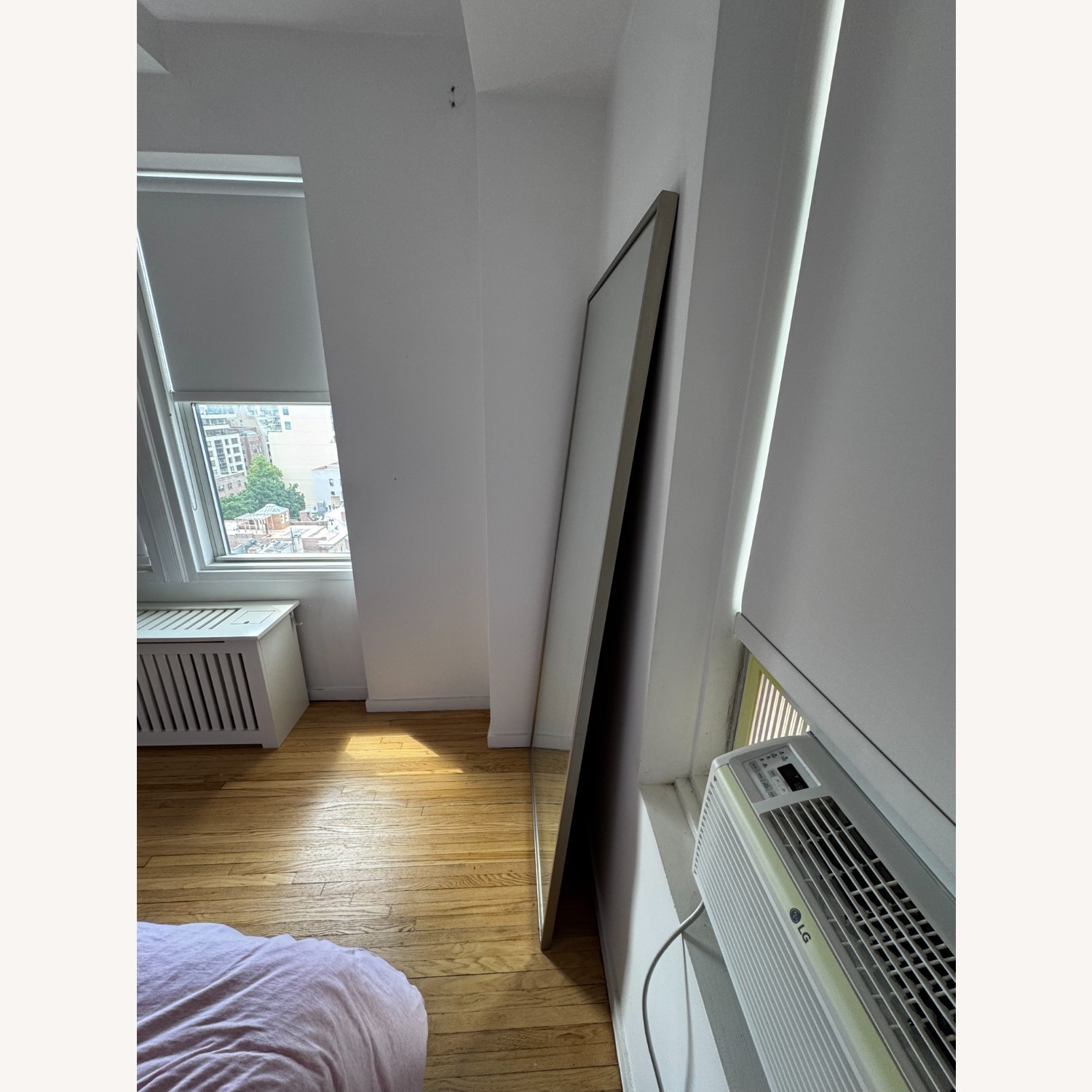 West Elm Light Gray Metal Floor Mirror - image-2