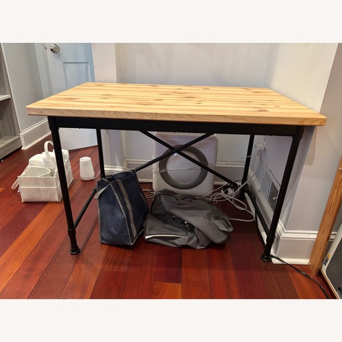 Used IKEA Kullaberg Natural Wood Desk for sale on AptDeco