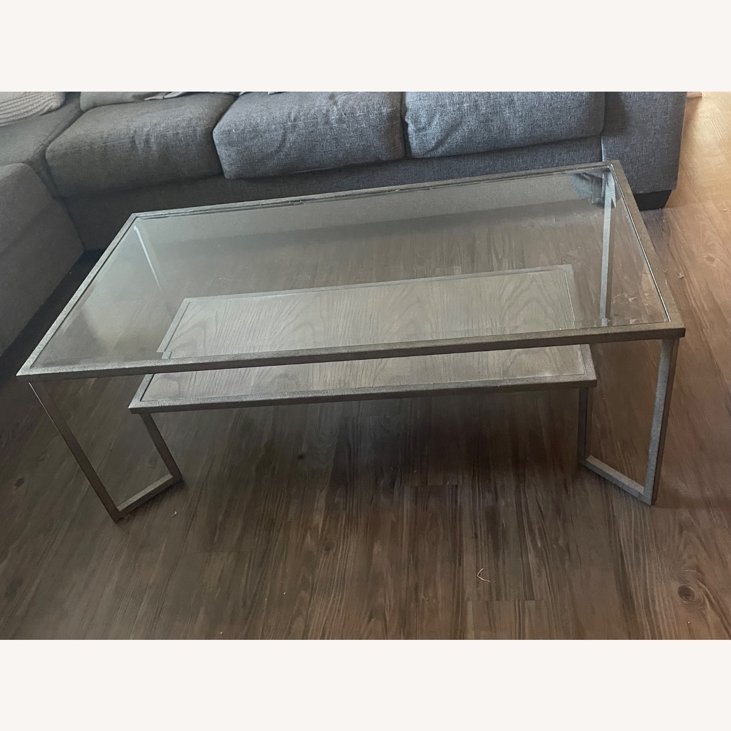 Modern Glass Coffee Table - image-2