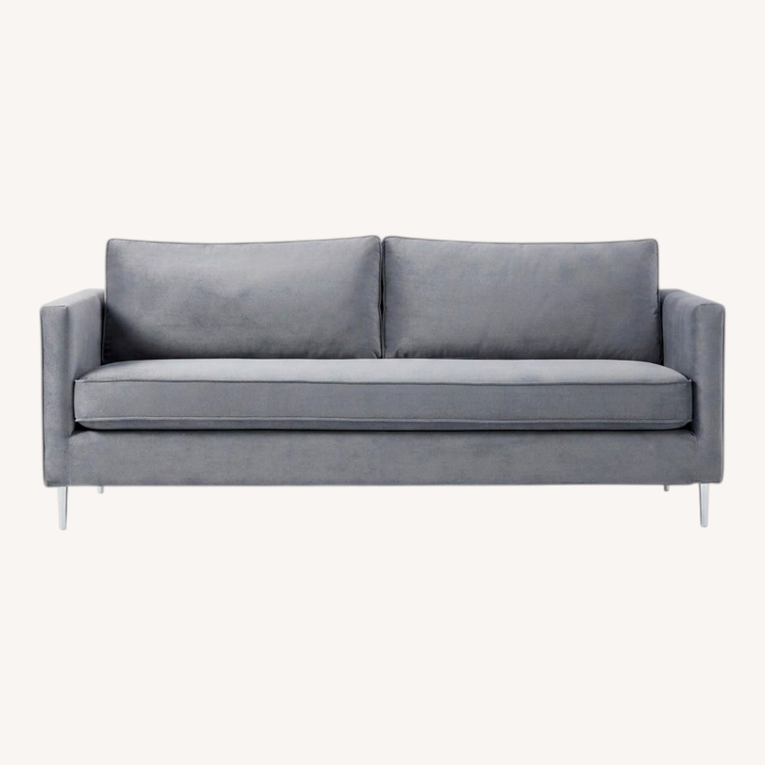 West Elm Harris Mauve Velvet Harris Sofa - image-0