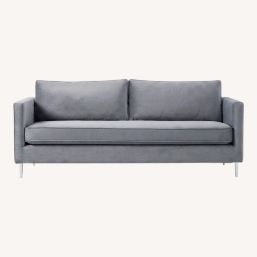 Used West Elm Harris Mauve Velvet Harris Sofa for sale on AptDeco
