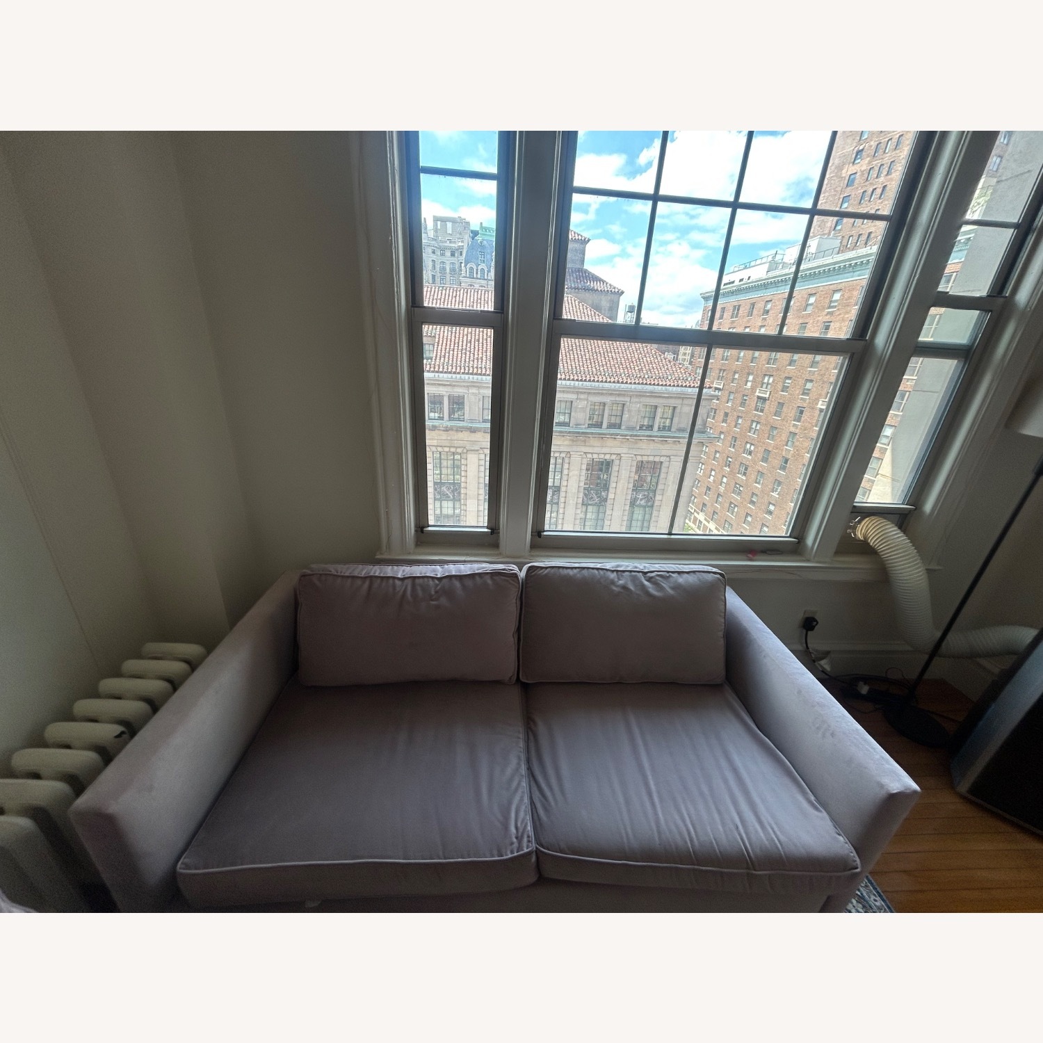 West Elm Harris Mauve Velvet Harris Sofa - image-3