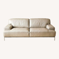 Chateau D'ax White Leather 3+ Seater Sofa