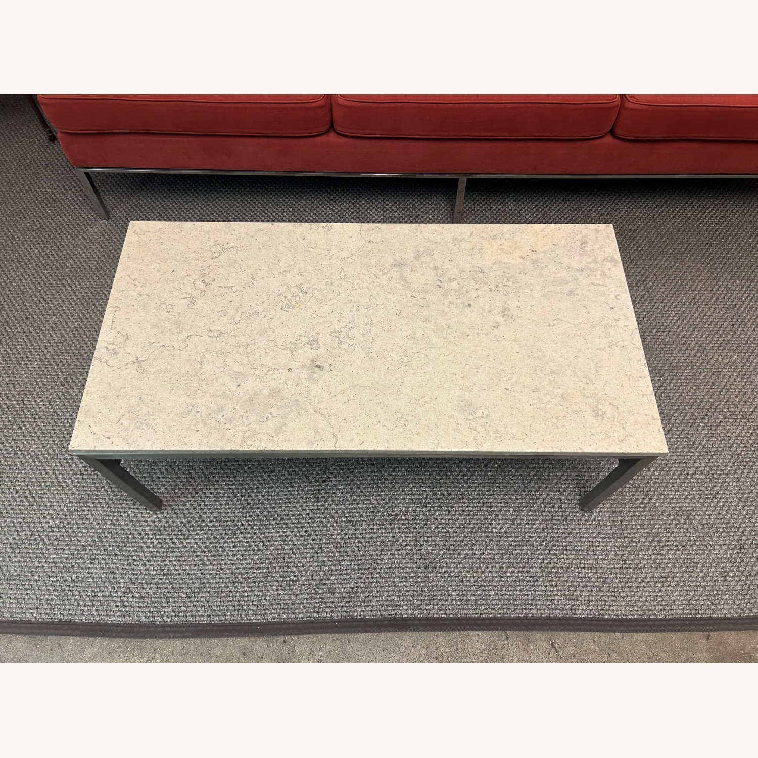 Light Beige Marble Coffee Table - image-1