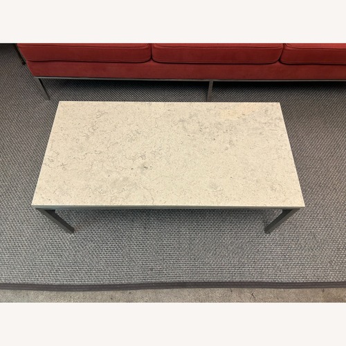 Used Light Beige Marble Coffee Table for sale on AptDeco