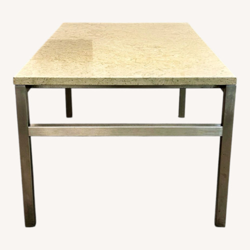 Used Light Beige Marble Coffee Table for sale on AptDeco