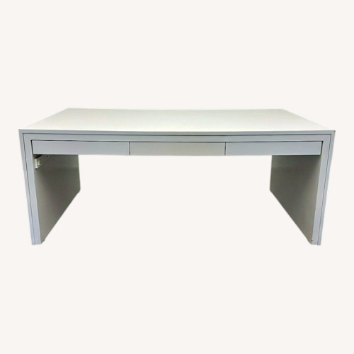Used Large White Desk with Drawers for sale on AptDeco