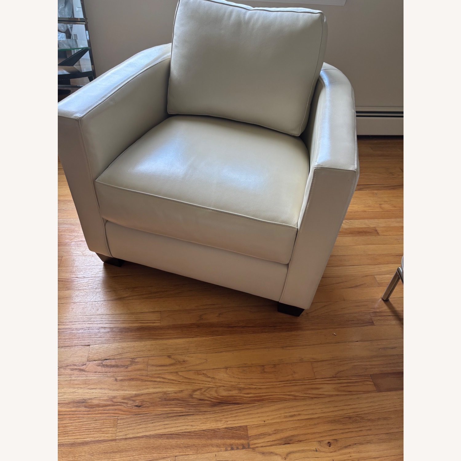 Bernhardt Furniture White Leather Accent Chair - image-2