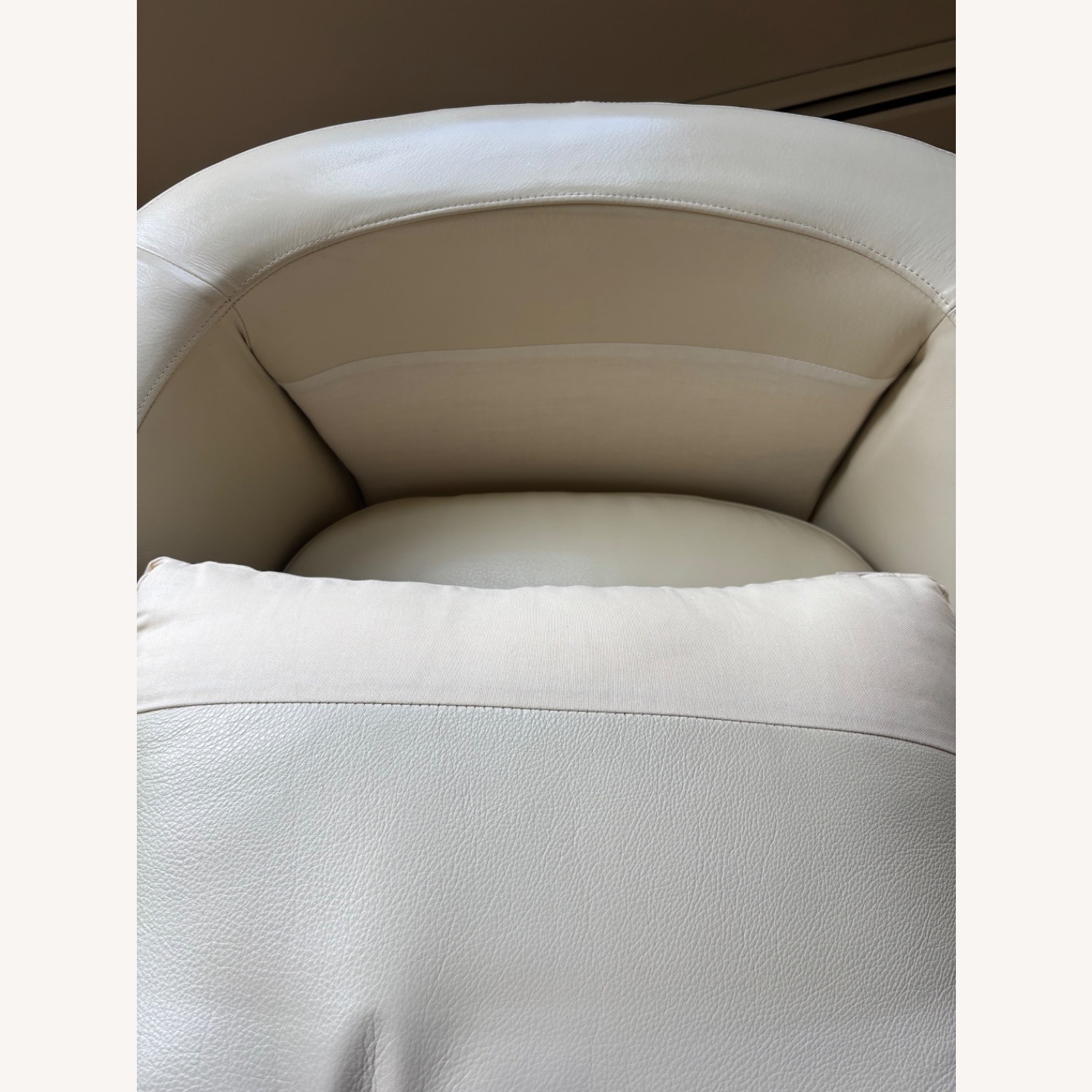 Bernhardt Furniture White Leather Accent Chair - image-6