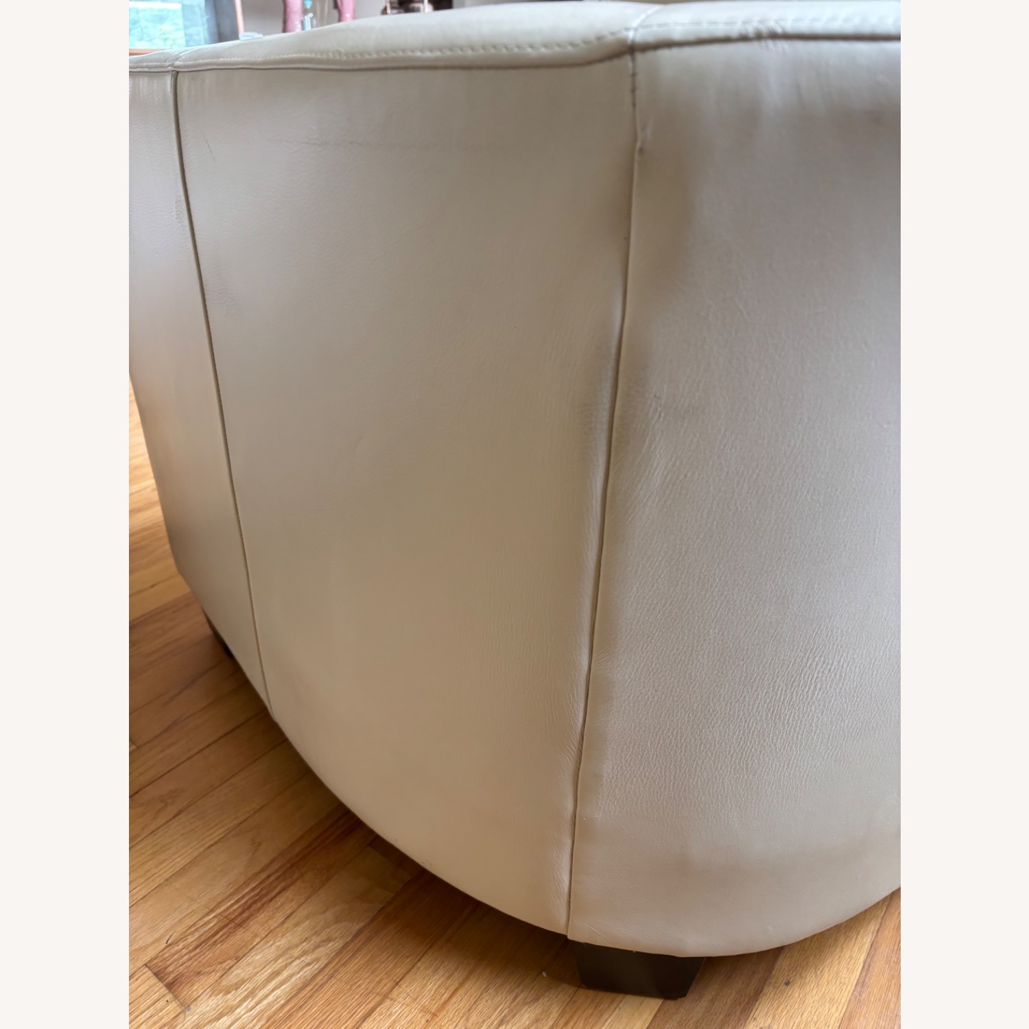 Bernhardt Furniture White Leather Accent Chair - image-4