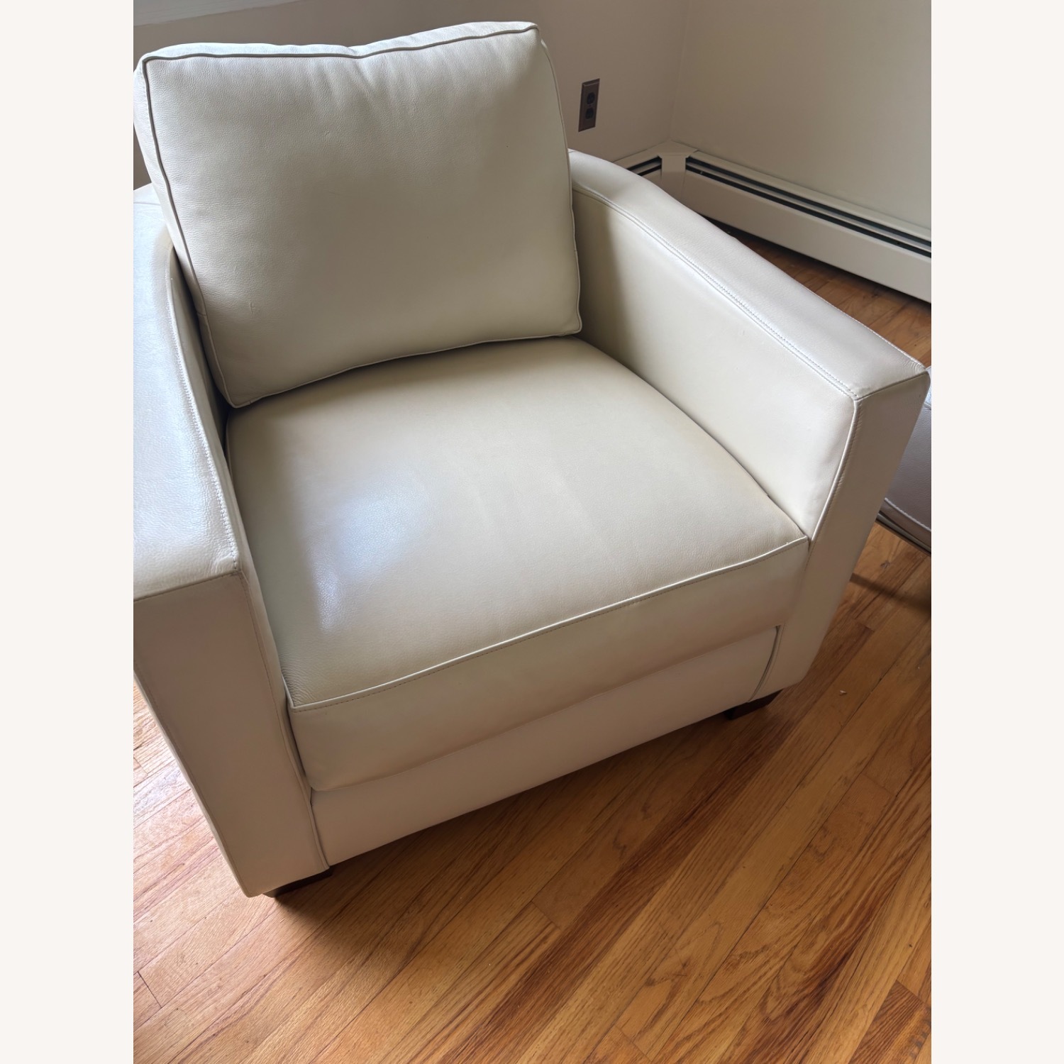 Bernhardt Furniture White Leather Accent Chair - image-8