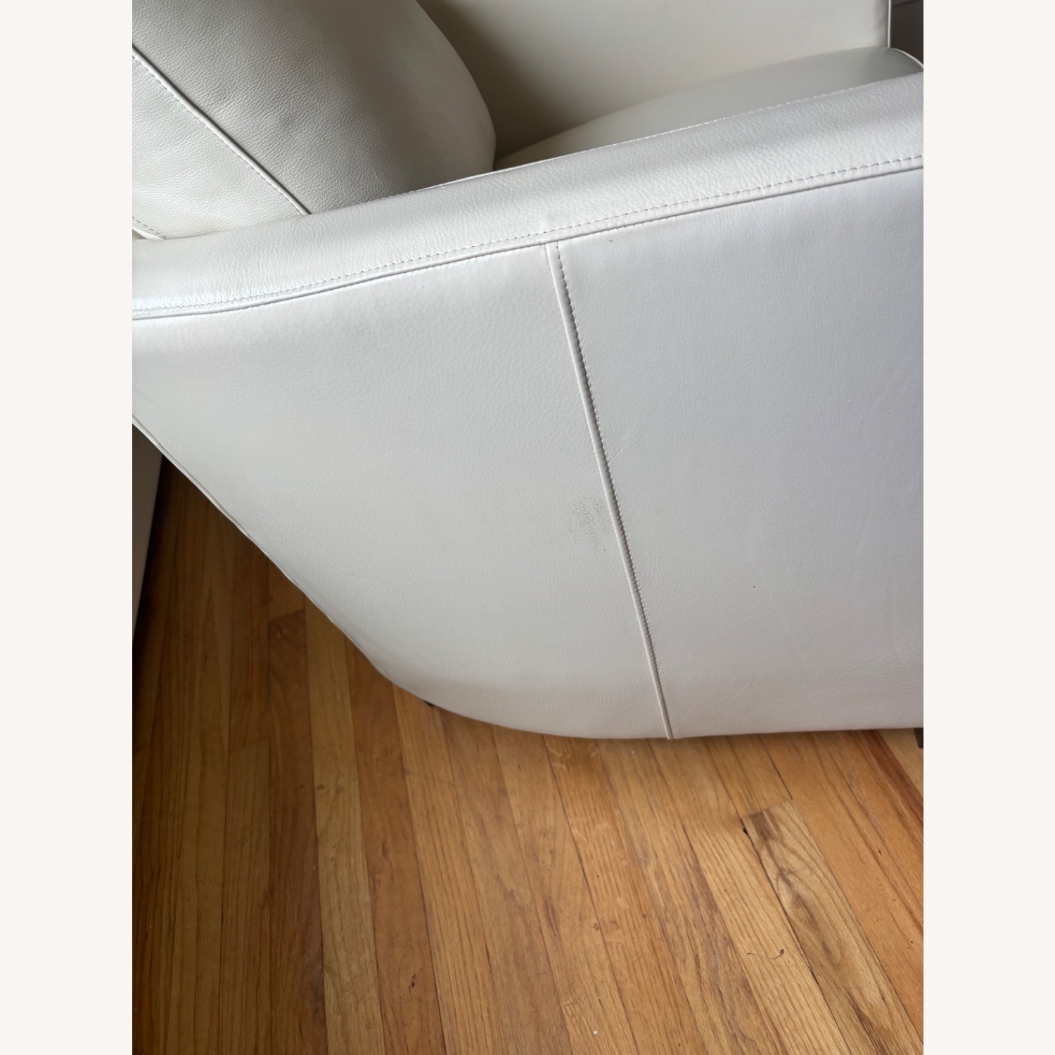 Bernhardt Furniture White Leather Accent Chair - image-3