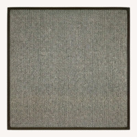 Dark Gray Fabric Area Rug 6' x 10'