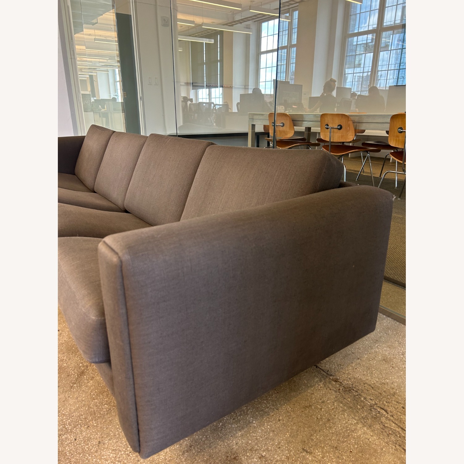 Dark Gray Fabric Sleeper Sofa - image-2
