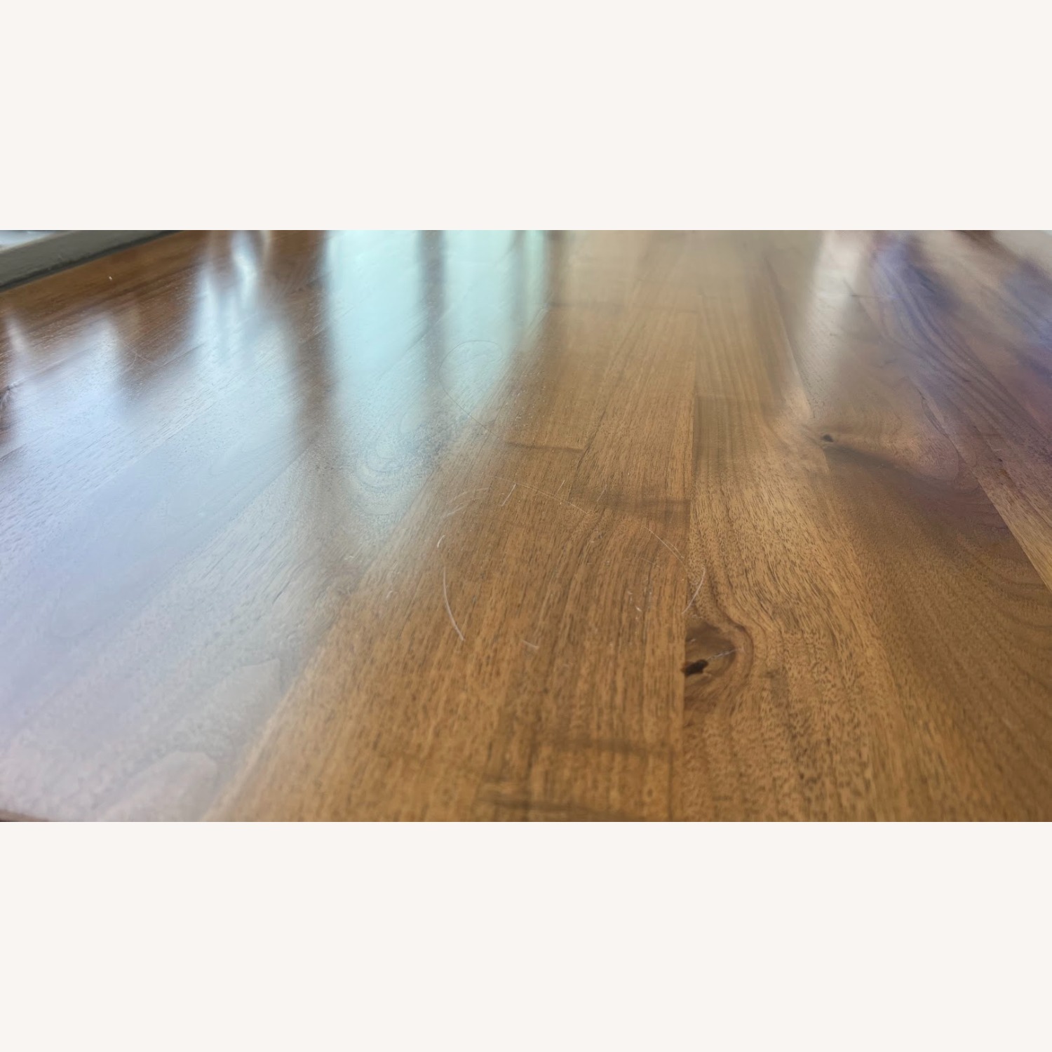 Article Seno Dark Brown Wood Dining Table - image-2