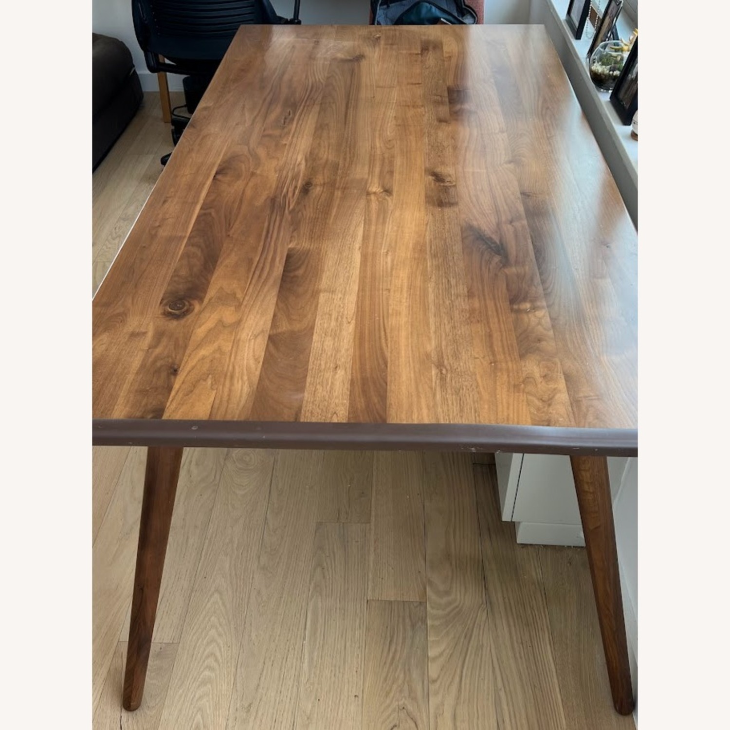 Article Seno Dark Brown Wood Dining Table - image-3