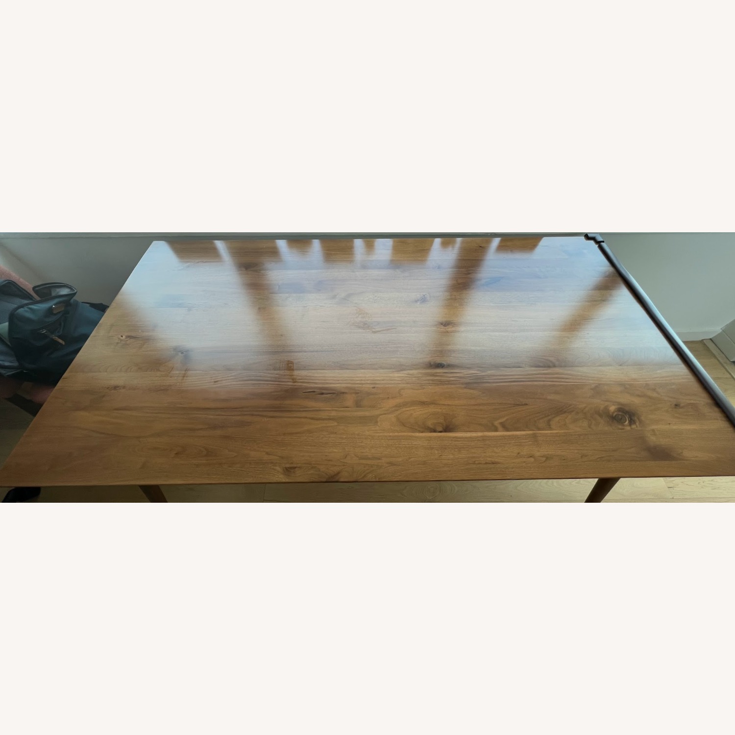 Article Seno Dark Brown Wood Dining Table - image-1