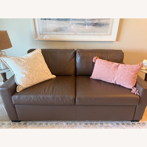 Used Genuine Leather Sleeper Sofa  for sale on AptDeco