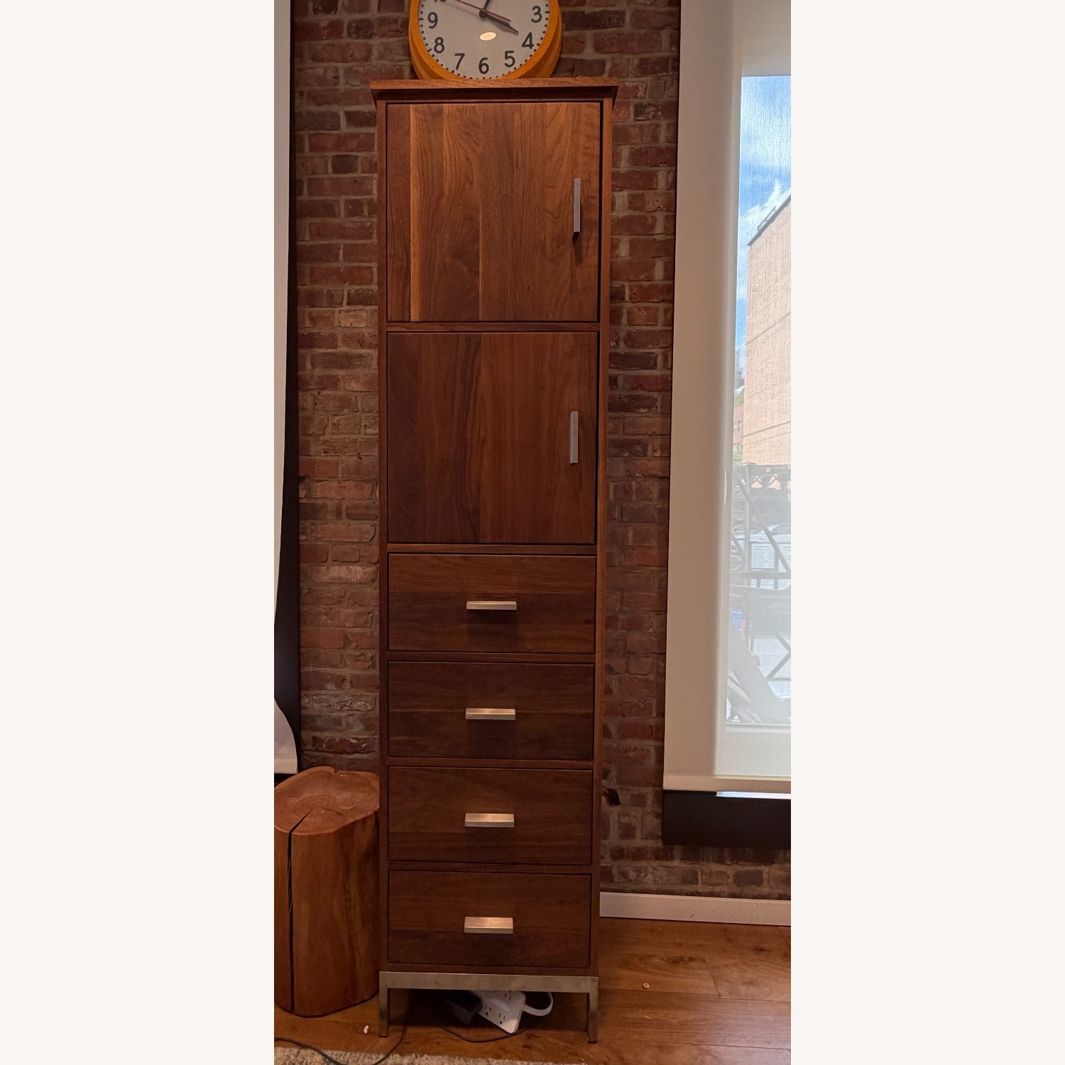 Room & Board Walnut Storage Cabinet / Tall Dresser - image-3
