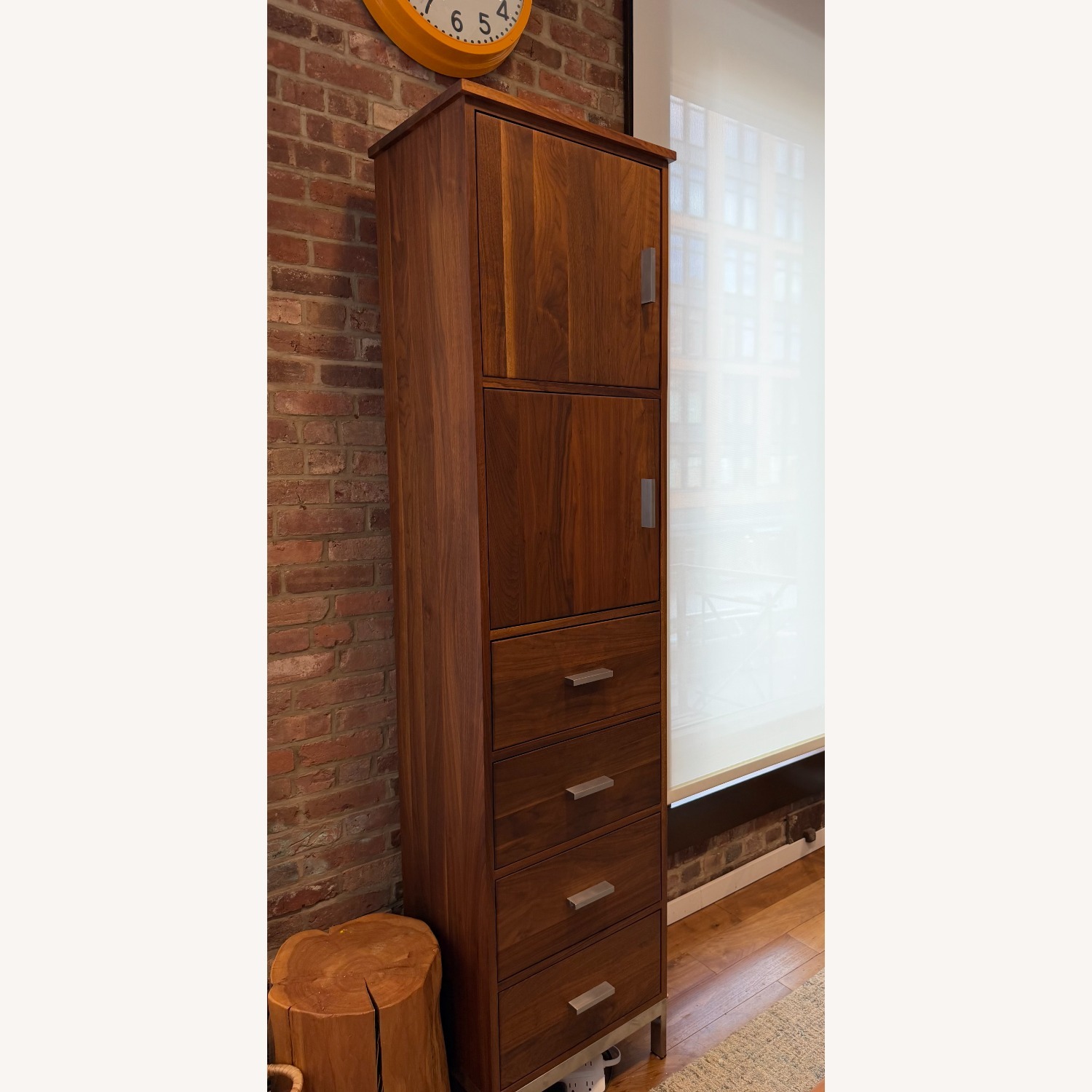 Room & Board Walnut Storage Cabinet / Tall Dresser - image-4