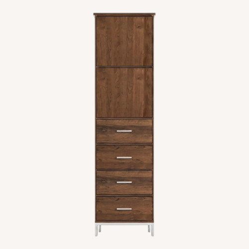 Used Room & Board Walnut Storage Cabinet / Tall Dresser for sale on AptDeco