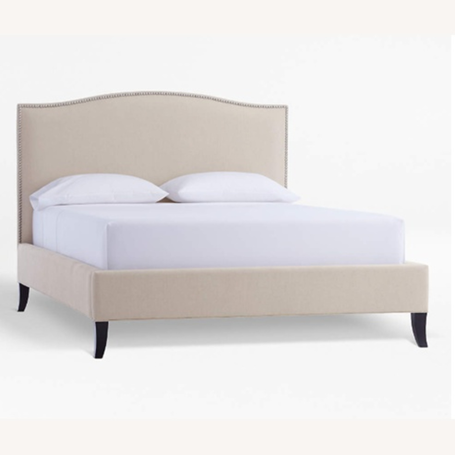Crate & Barrel Colette Upholstered Queen Frame & Headboard - image-8