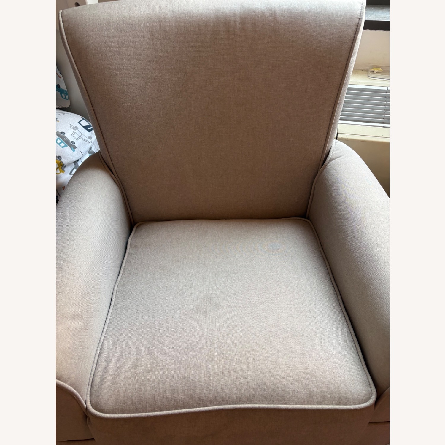 Wayfair Light Gray Fabric Nursing Chair - image-2