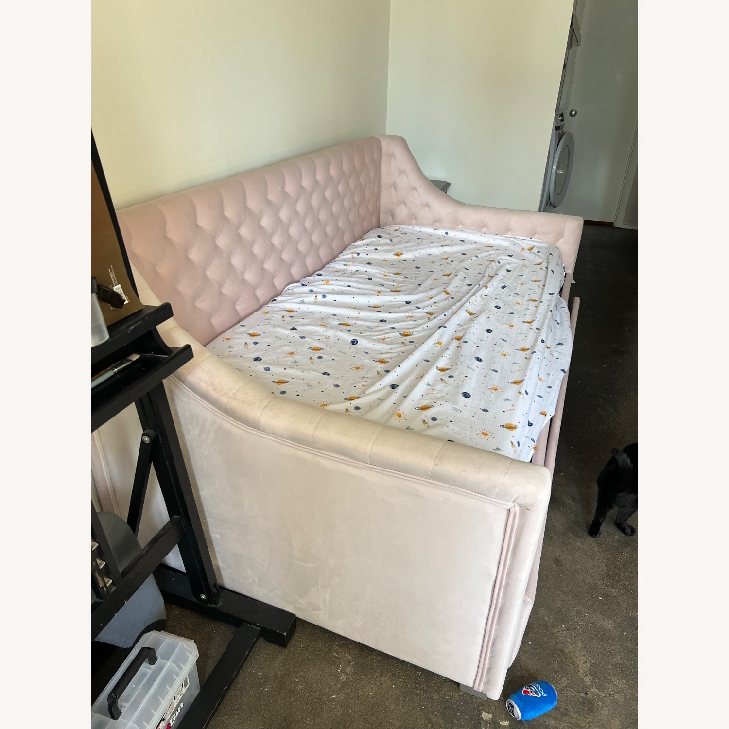 Pink Fabric Daybed - image-3