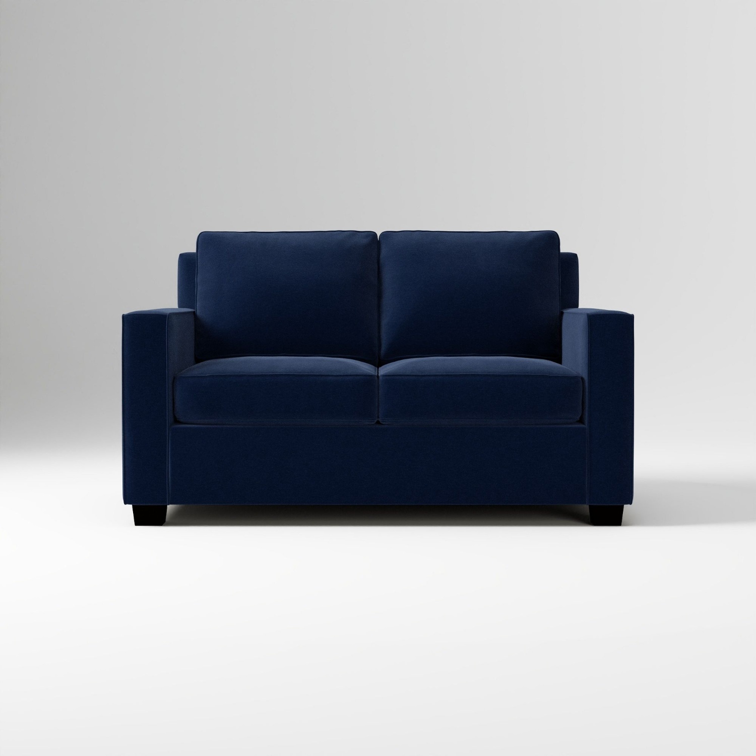 West Elm Henry Blue Velvet Sleeper Sofa - image-5