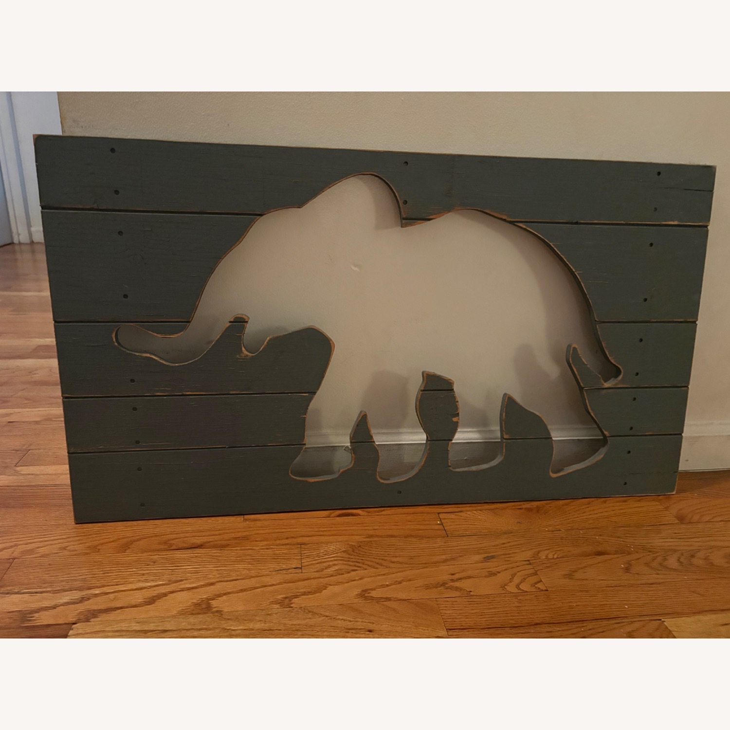 Pottery Barn Kids Light Gray Wood Wall Decor - image-4