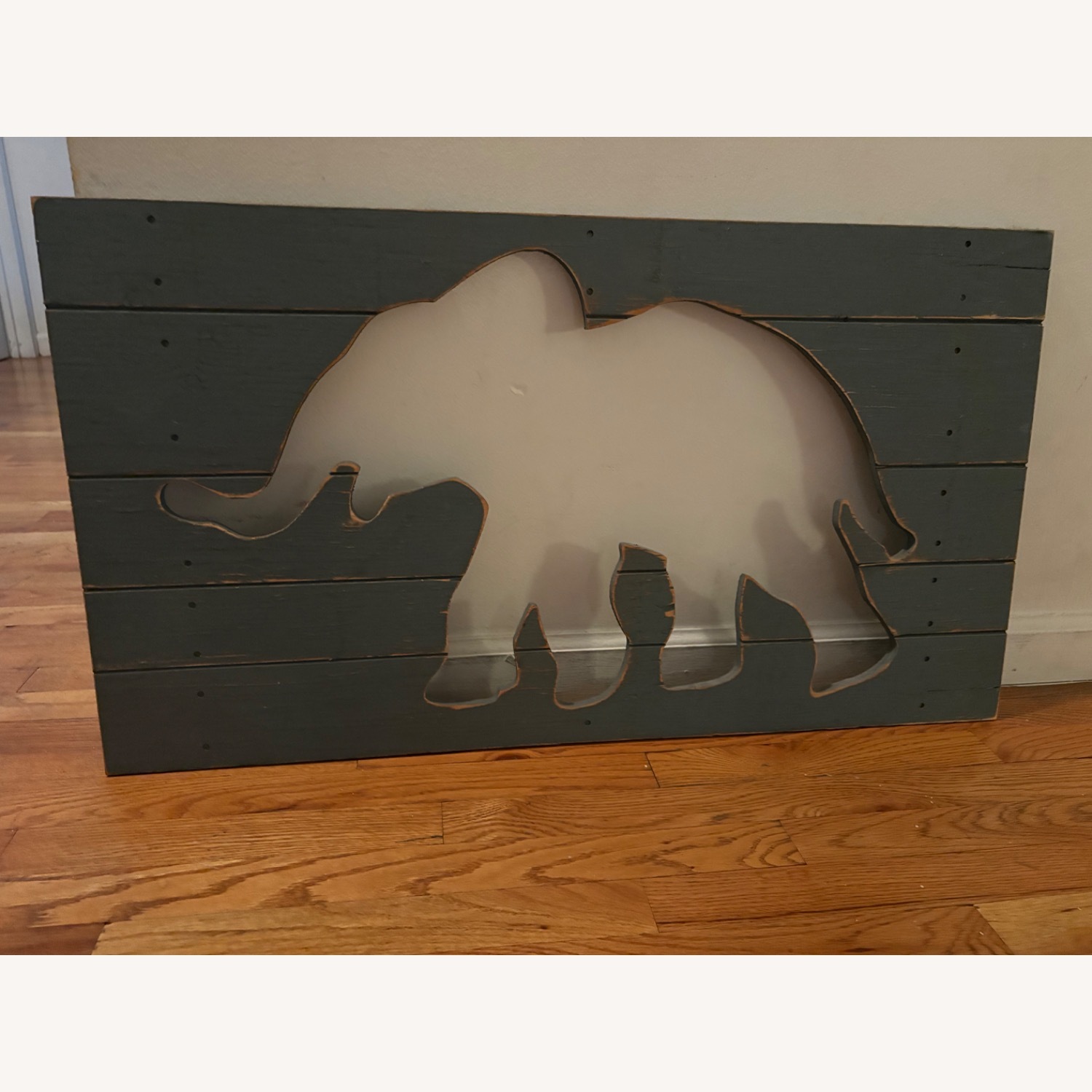Pottery Barn Kids Light Gray Wood Wall Decor - image-3