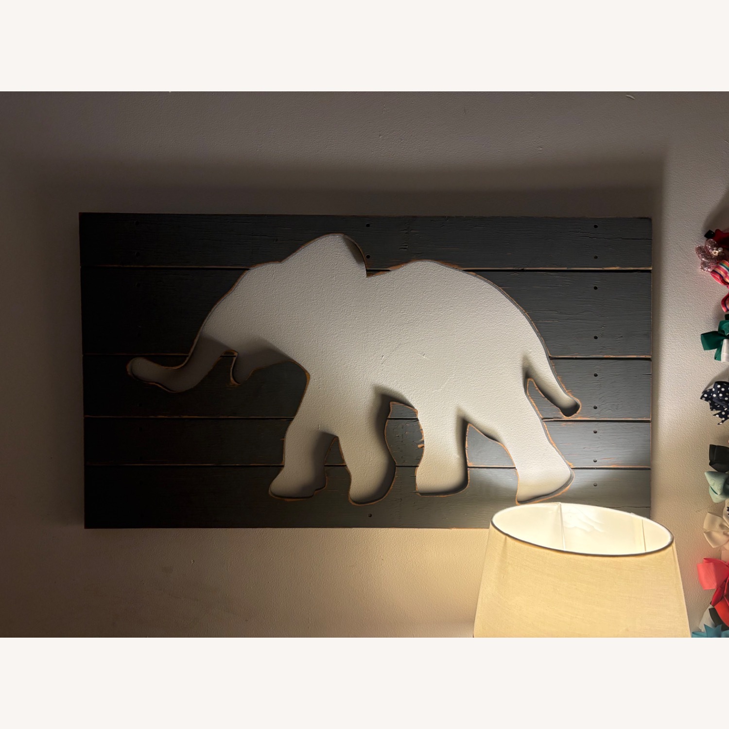 Pottery Barn Kids Light Gray Wood Wall Decor - image-2