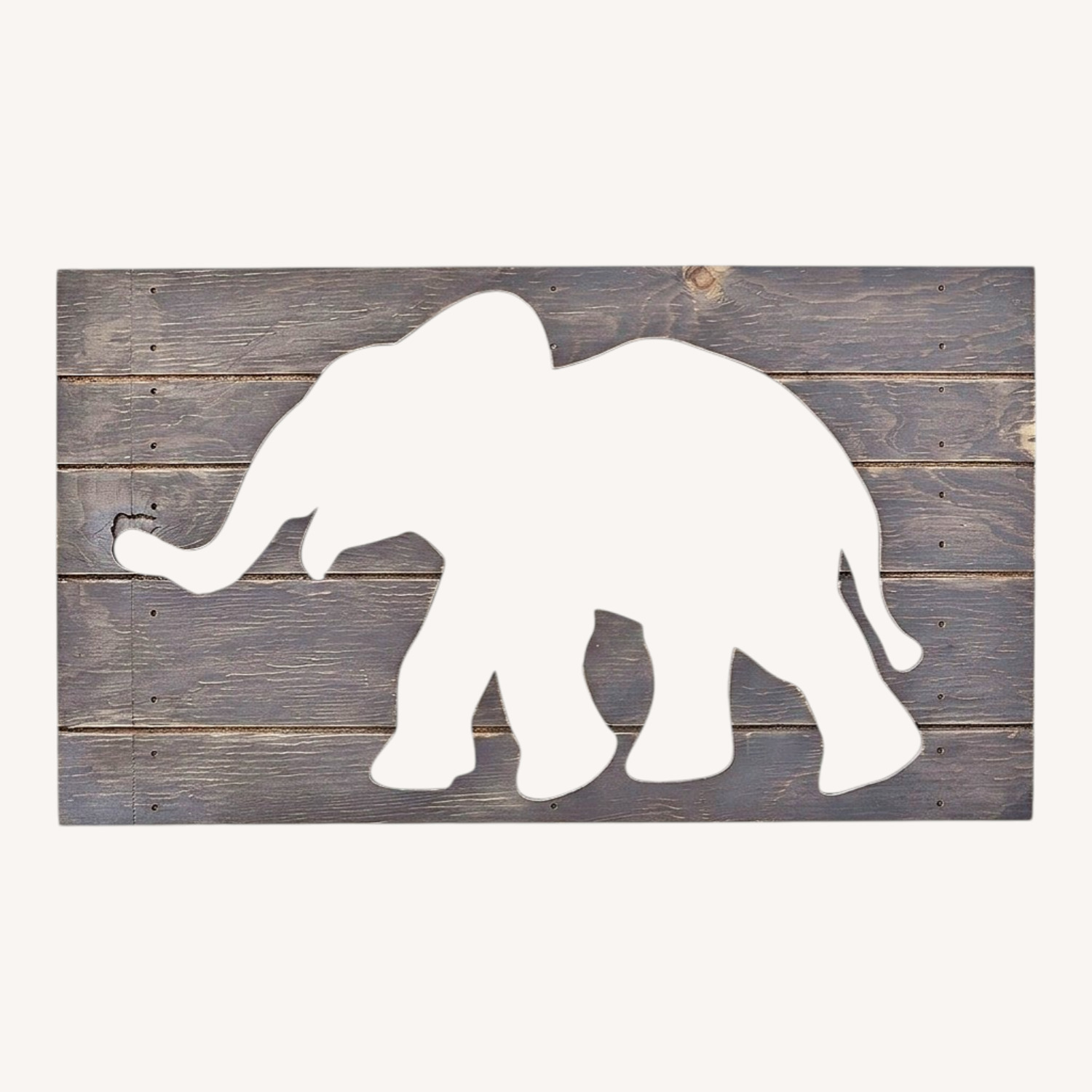 Pottery Barn Kids Light Gray Wood Wall Decor - image-0