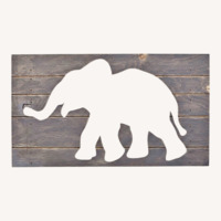 Pottery Barn Kids Light Gray Wood Wall Decor