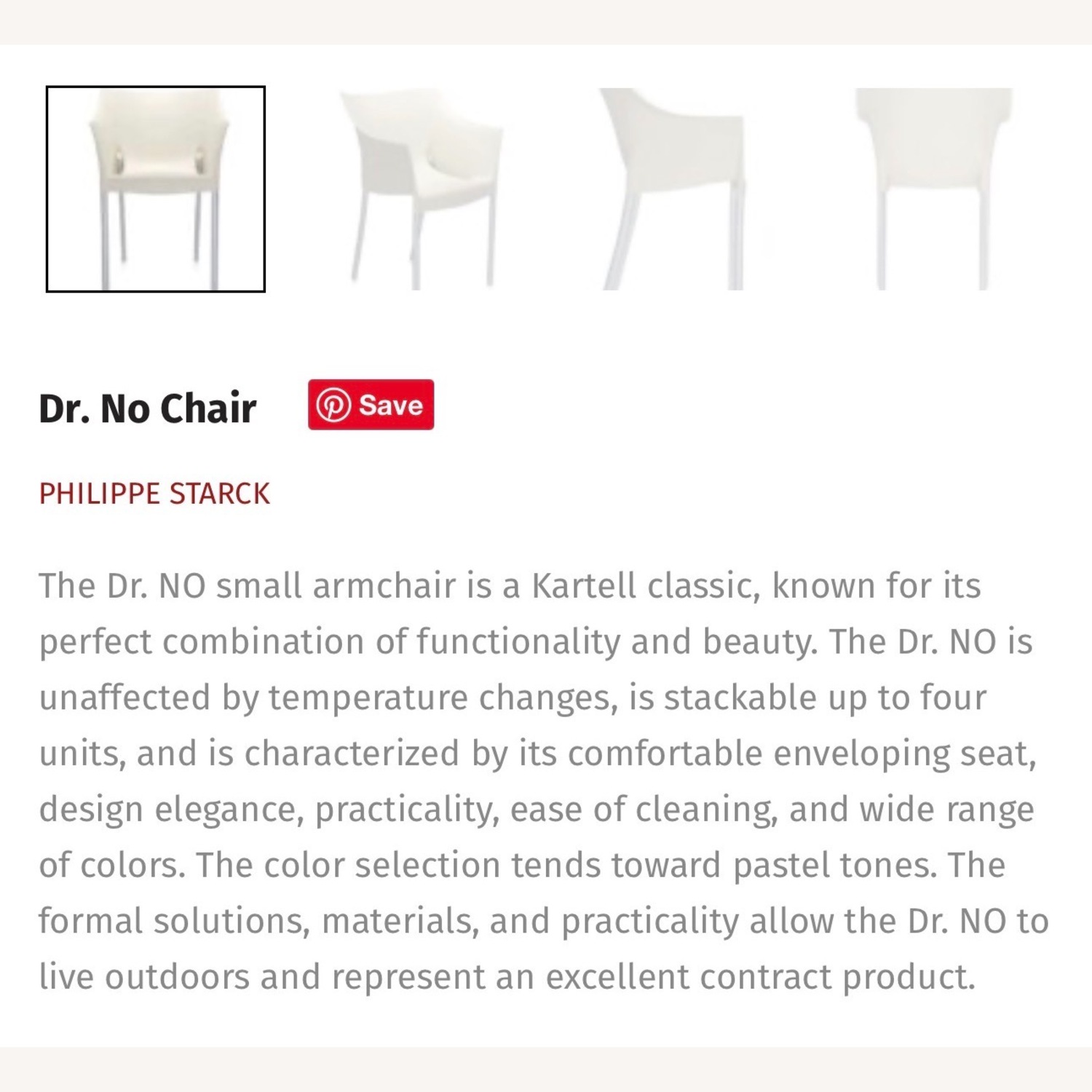Philippe Starck Kartell Bistro Table 1 Chair  - image-14