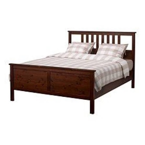 Used IKEA Hemnes Medium Brown Full Bed for sale on AptDeco