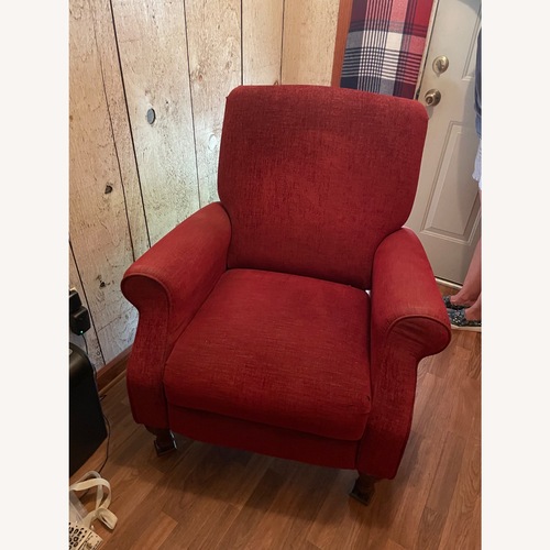 Used La-Z-Boy Red Fabric Recliner for sale on AptDeco